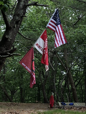 Amercan, Troop, BSA flags